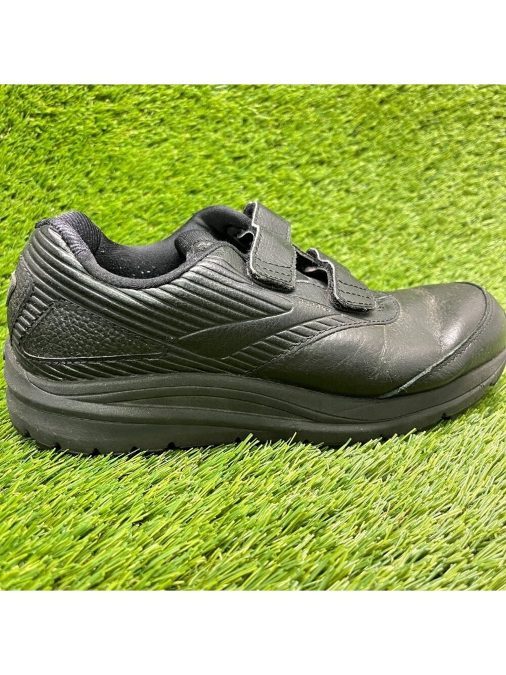 Brooks Addiction Walker 2 Womens Size 8.5 Black Athletic Leather Shoes Sneakers